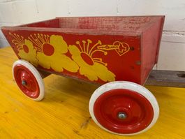 Wisa Gloria Handwagen Holz Metall Kinderspielzeug