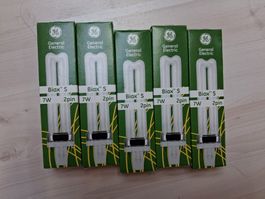 5 X STECKSOCKEL BIAX 7 WATT 2 PIN