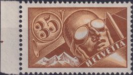 1923, F6 (PILOT) ** postfrische Marke +Bogenrand, Kat: 60.-