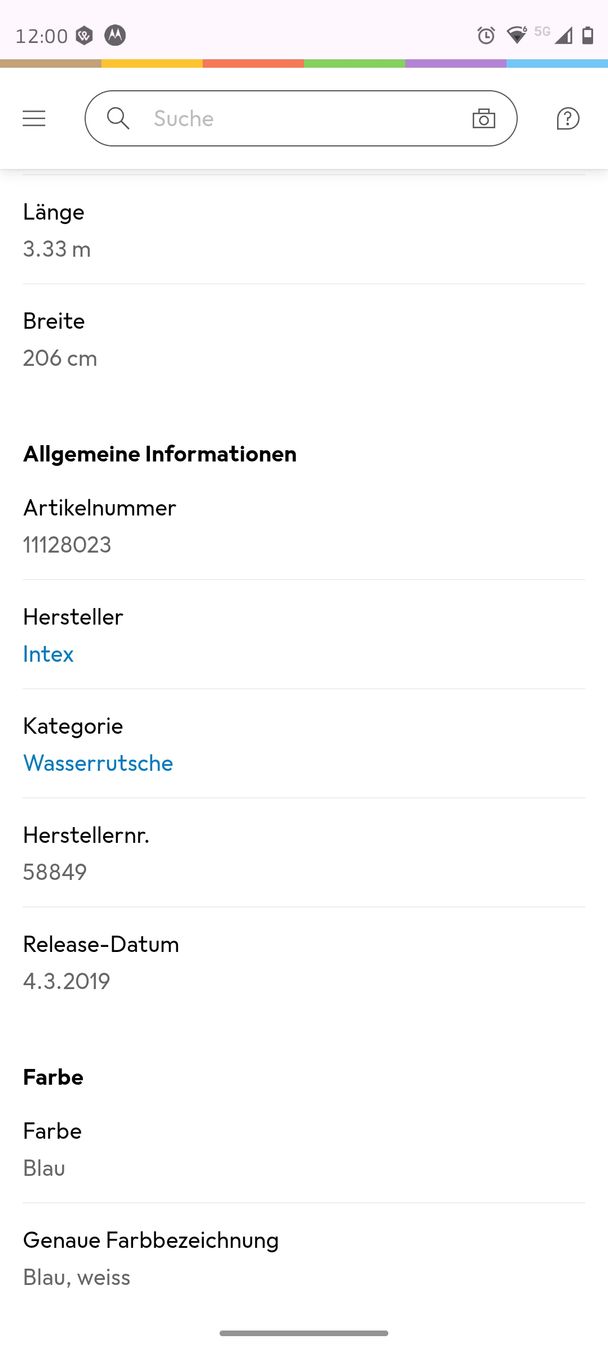 Schwimmbad: Poolrutsche Pool Splash aufblasbar  – Gebraucht aus Schliern b. Köniz von yalls 1