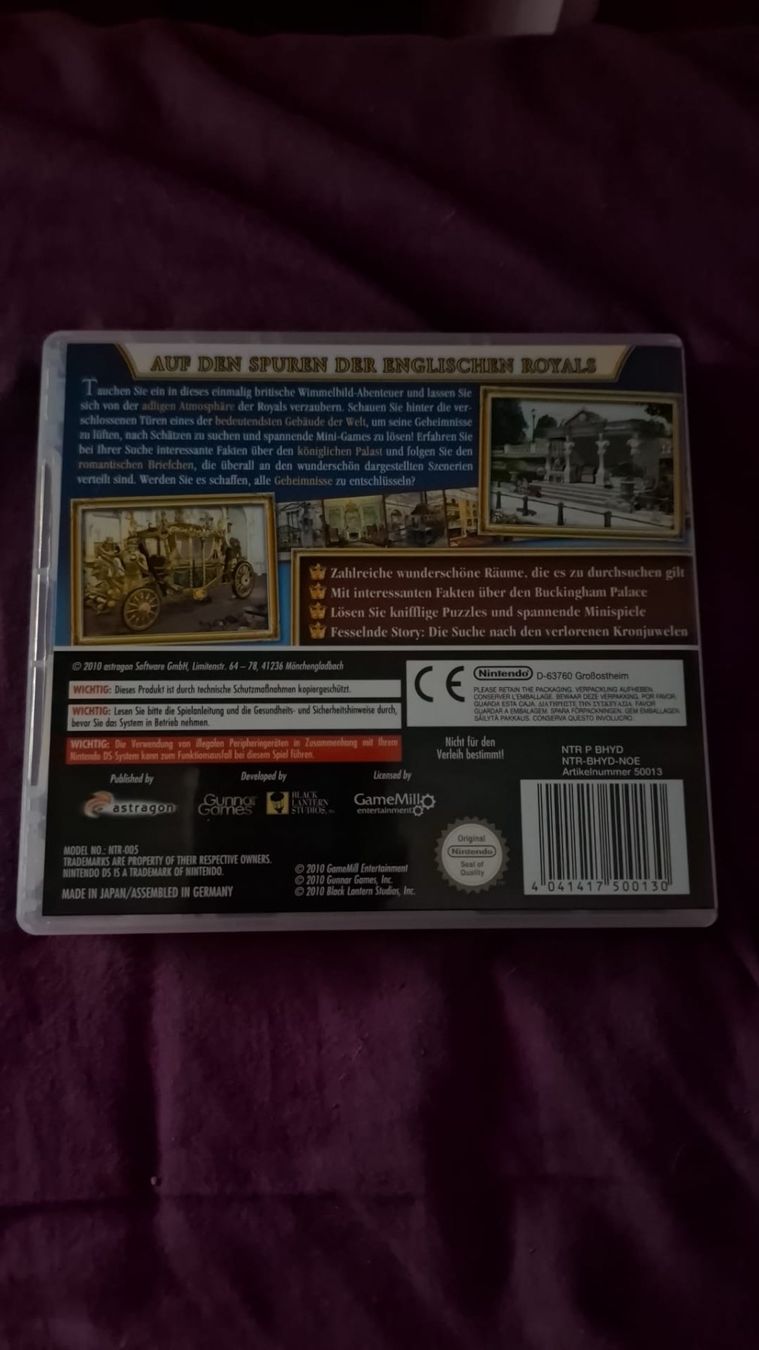 Nintendo Spiele: Buckingham Palace - Nintendo DS Spiel – Neu (gemäss Beschreibung) aus Neerach von rot_w2wn 1