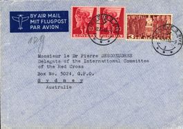 1946: Flugbeleg von Genf nach Sydney, Australien