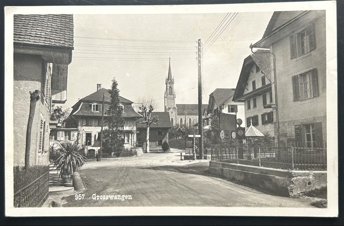 Cartoline postali: Fotokarte Grosswangen  – Usato da Horw venduto da Tellbub