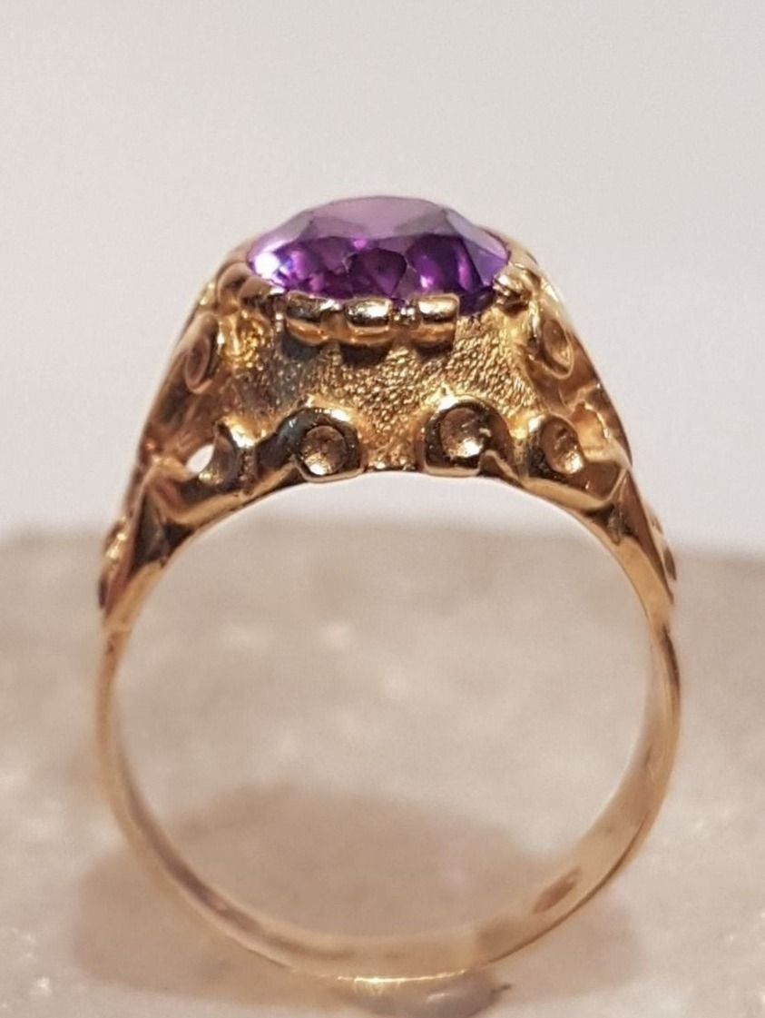 Bagues: Glamouröser Amethystring  in 750 Gold – Neuf (Voir description) à Unterägeri par Altgoldschmuck 4