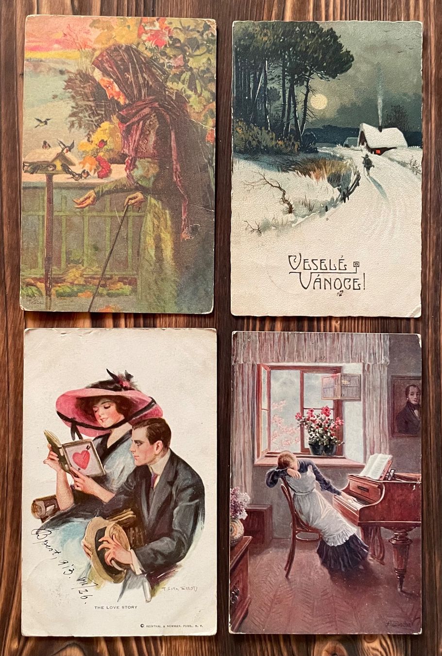 Cartoline postali: Lots, 4 alte Post-Ansichtskarten – Usato da Andwil SG venduto da Ariisa1234