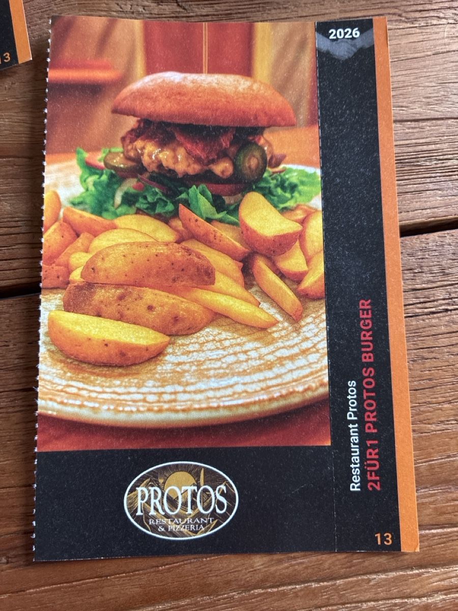 Gutscheine: 2für1 Protos Burger, Oberkirch  – Neu und originalverpackt aus Attelwil von TaraLee
