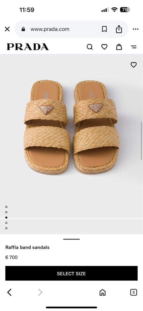 Prada Scarpe da uomo: Prada Raffia Sandale NEU Np. 700€ – Nuovo (secondo la descrizione) da Ellighausen venduto da privateseller 6