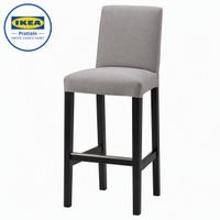 IKEA BERGMUND Barhocker, schwarz/grau 75 cm NEU/OVP
