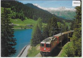 Die Rhätische Bahn am Davoser-See