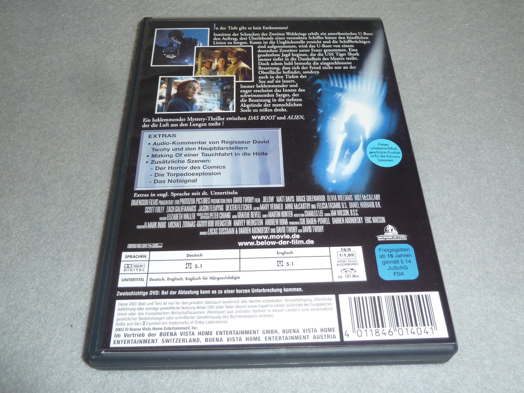 Alle DVDs: DVD ~ Below  - Mystery Thriller – Gebraucht aus Hofstetten SO von LudoHoFl 1