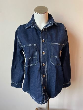 Veste en jean bleu foncé - XXS