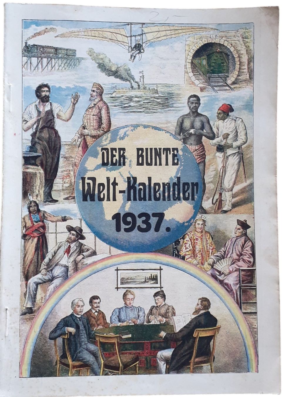 Calendari: Kalender "Der bunte Welt-Kalender" 1937 – Usato da Mörschwil venduto da aik_x8mc