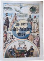 Kalender "Der bunte Welt-Kalender" 1937