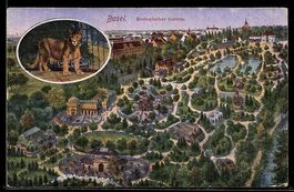 Basel, Panorma vom Zoologischen Garten m