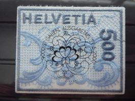 Stickerei Marke mit Vollstempel