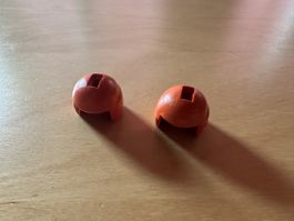 2 x Haaraufsatz orange für Play Big Spielsystem