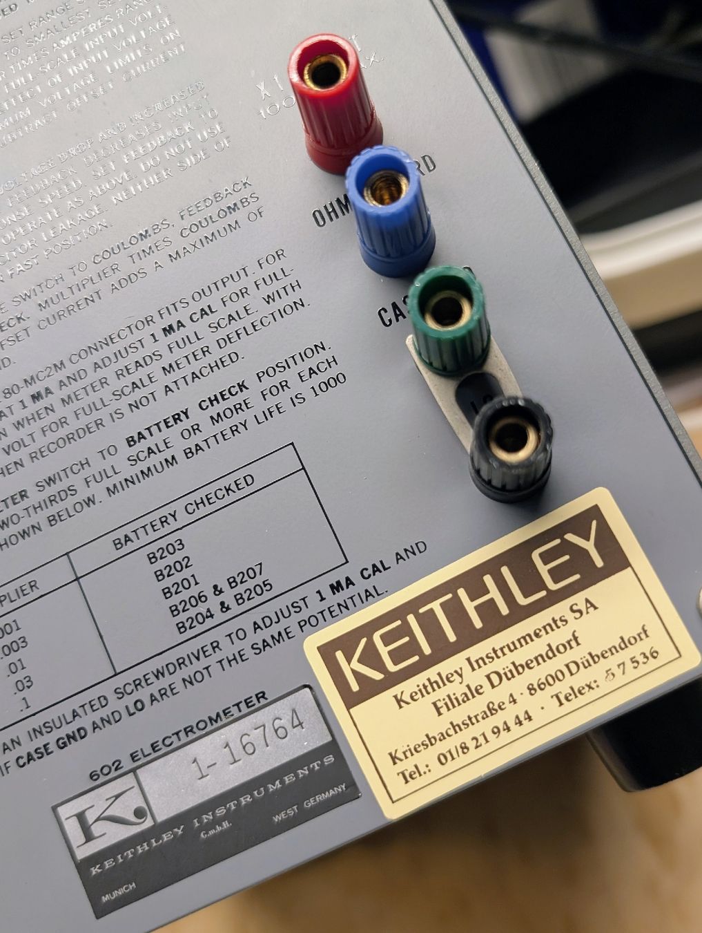 Messen: Keithley Instruments 602 Elektrometer gebraucht – Gebraucht aus Ennetbaden von Cacal2 5