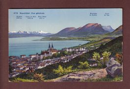NEUCHÂTEL - Vue générale - 1923