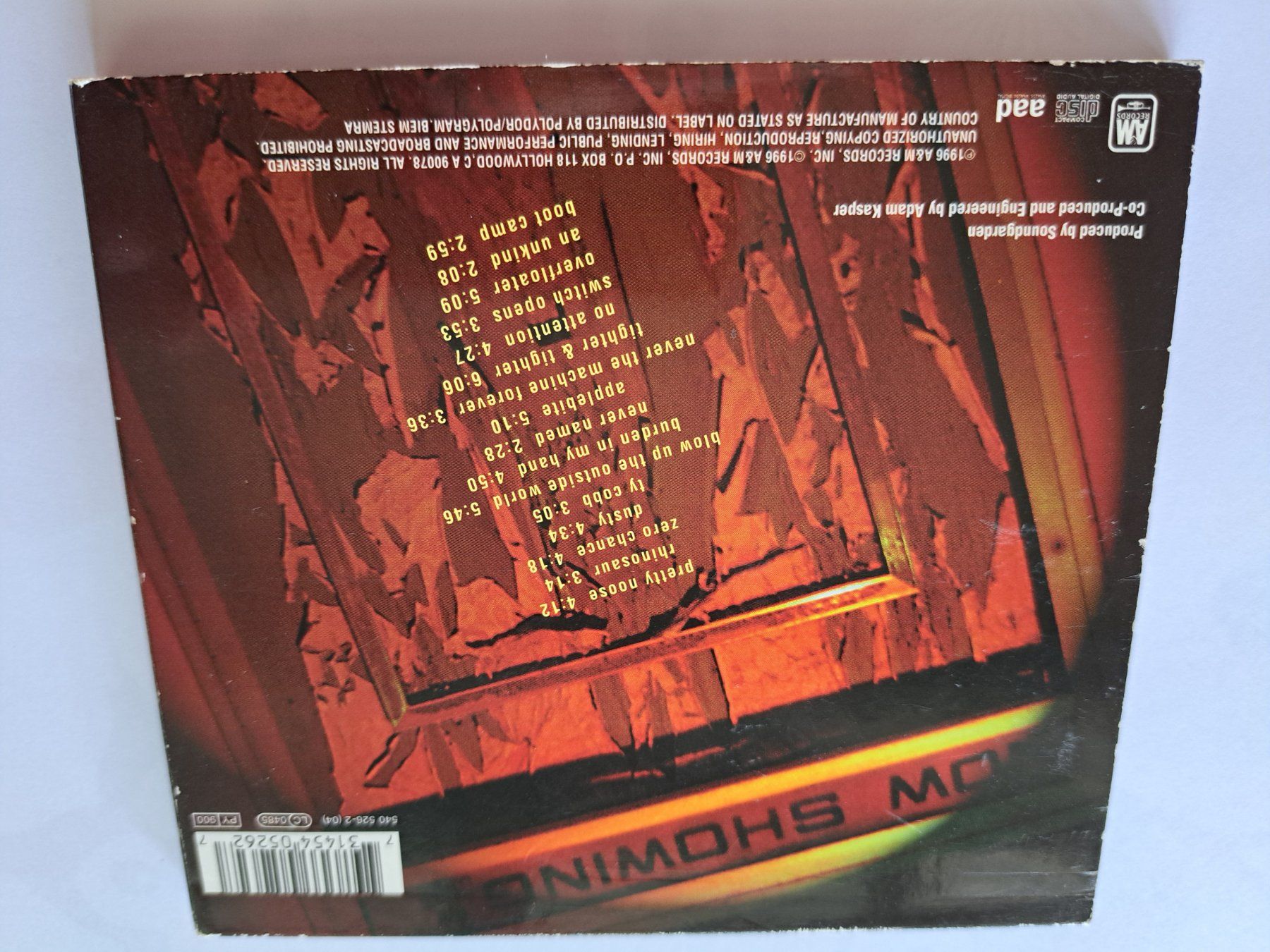 CDs: Cd Soundgarden - Down on the upside – D'occasion à Pully par bro_n52j 1