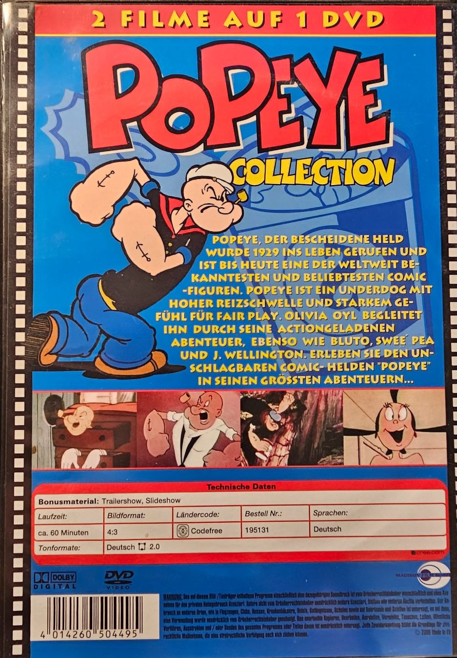 Tous les DVDs: Popeye Collection Teil 3 – D'occasion à Wahlen b. Laufen par Cg10 1