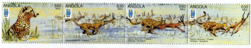 Alle Briefmarken: Briefmarken "Gepard". Angola – Neu und originalverpackt aus Basel von Butsch5