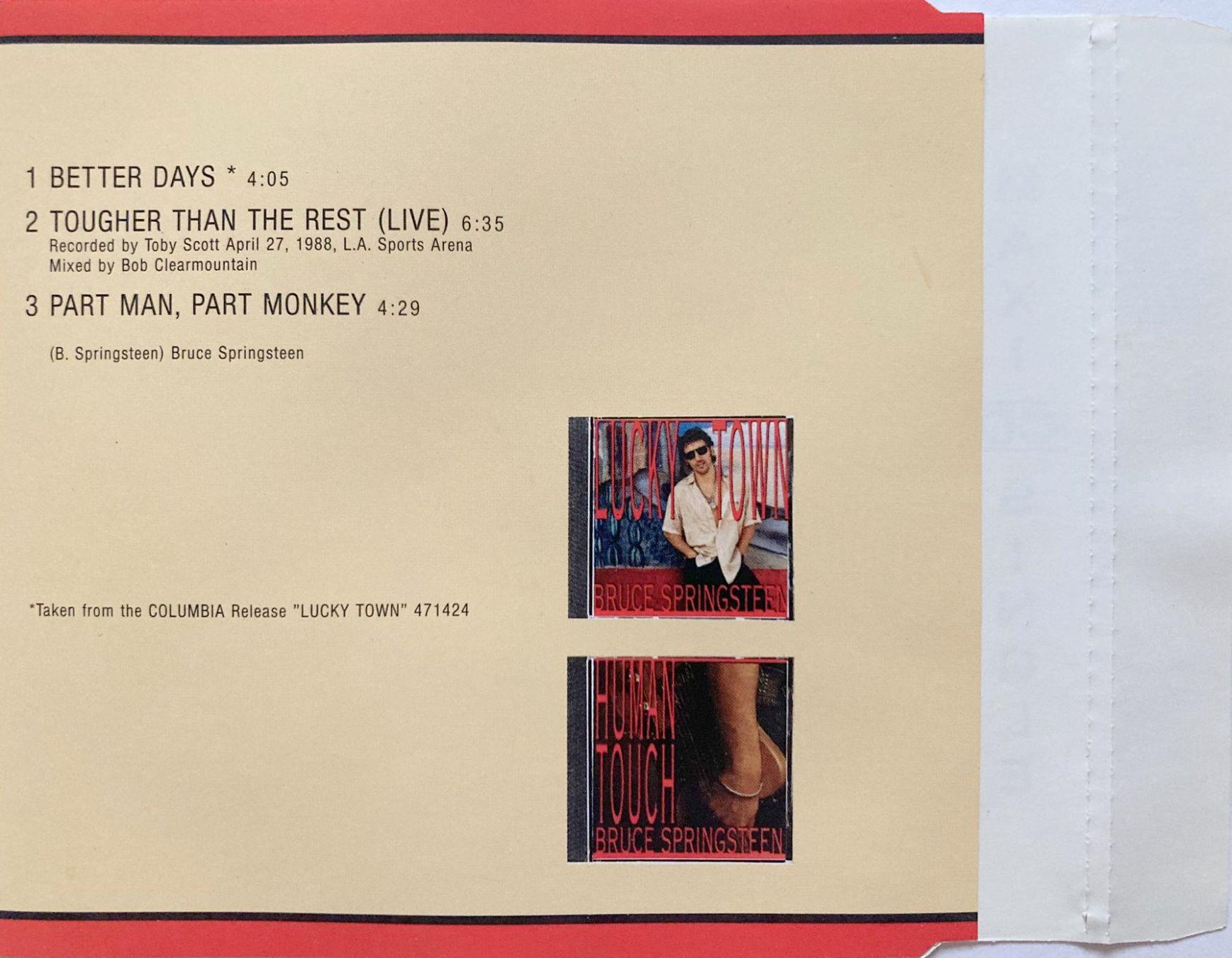 CD: BRUCE SPRINGSTEEN - BETTER DAYS – Usato da Bottens venduto da hotter-than-hell 1