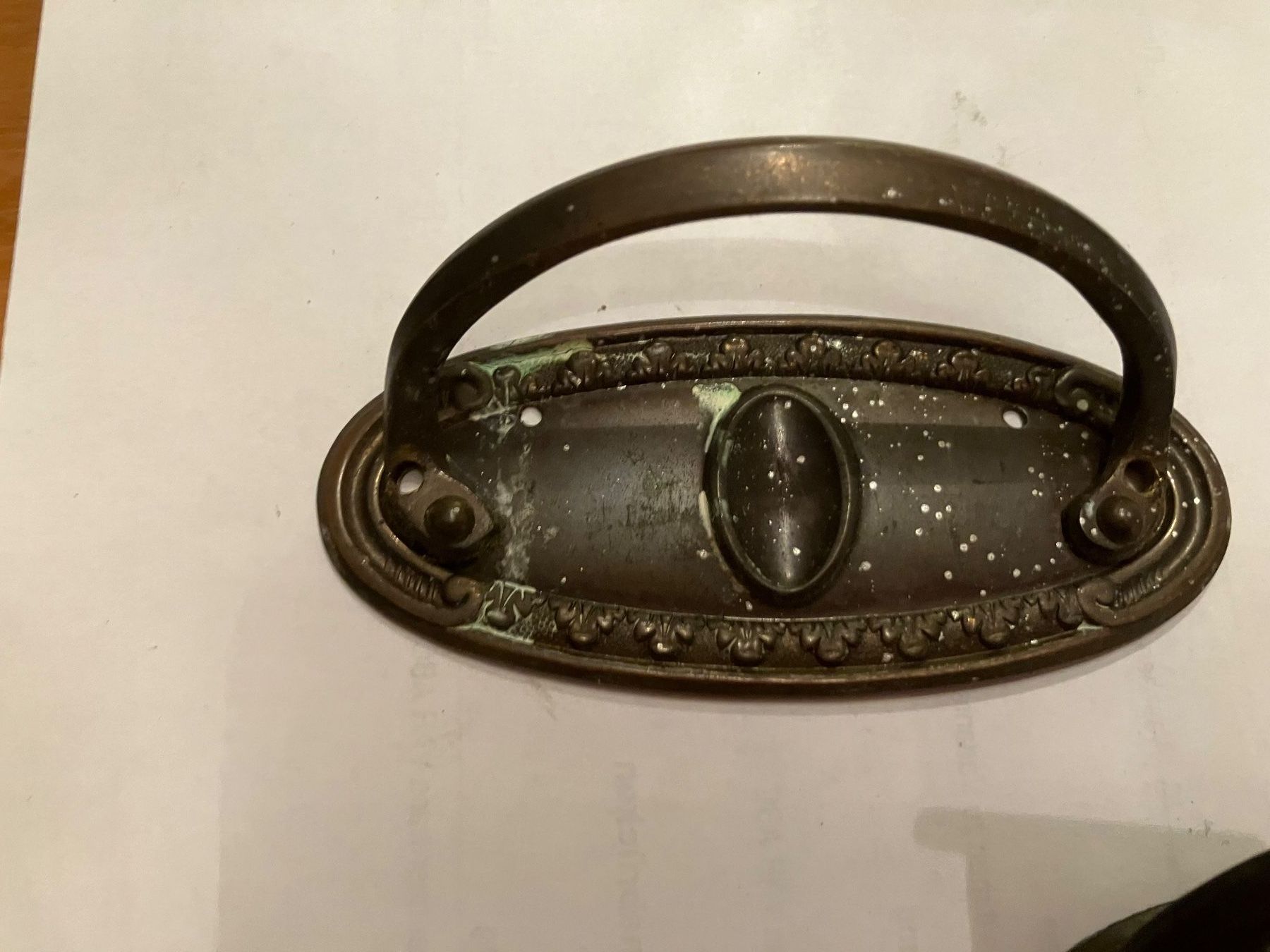 Ferramenta: 3 Antike Schubladengriffe Bronze patiniert Griffe Möbelgr... – Usato da Dintikon venduto da 51rh 7