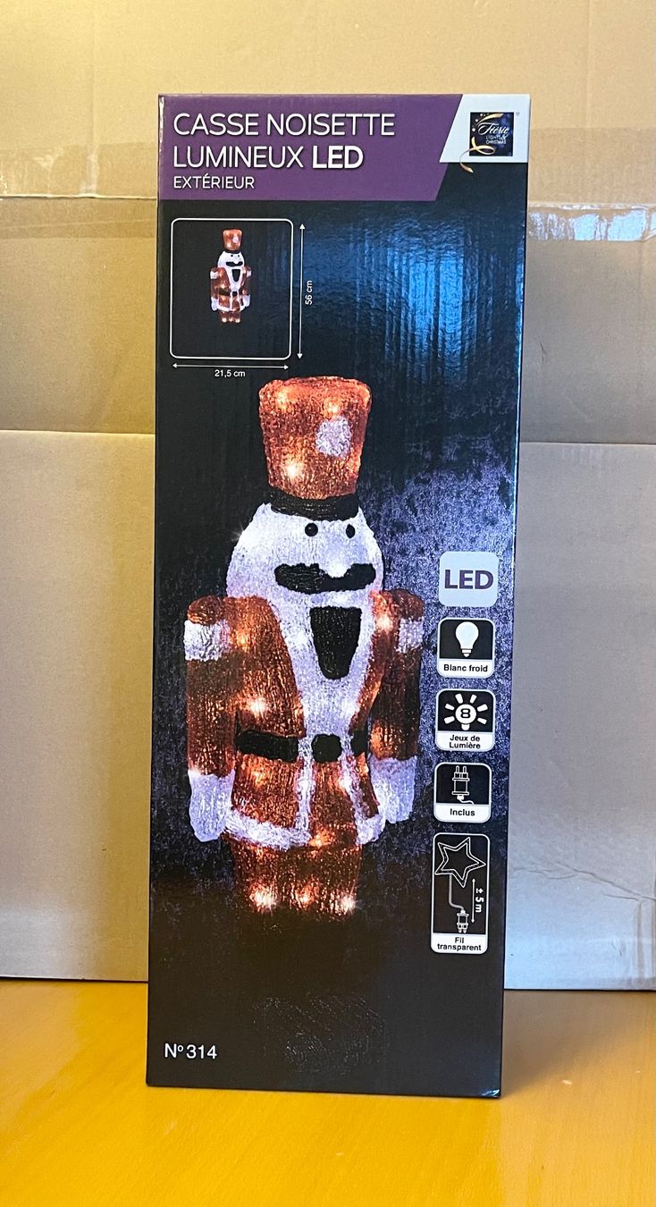 Alle Dekorationen: AKTION Weihnachtsbeleuchtung Nussknacker mit 60 LEDs – Neu und originalverpackt aus Basel von Seifehuesli 2