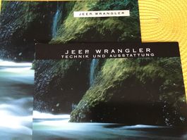 Jeep Wrangler Verkaufsprospekt 12 Seiten Topzustand