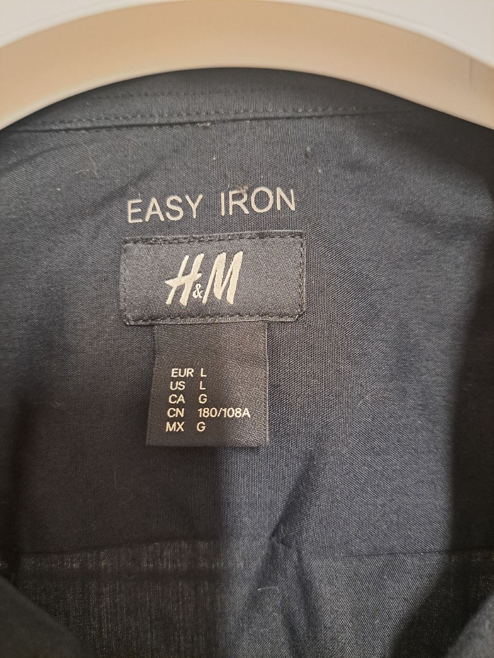 H&M Camicie: H&M Herren Hemd Schwarz, Grösse L, Easy Iron – Usato da Basel venduto da kru_m5x5 2