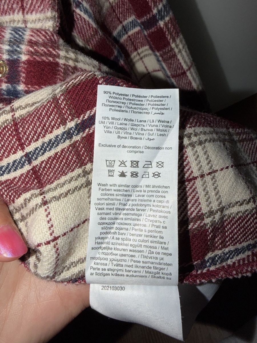 Vestes: Hemd Jacke Karomuster Rot Creme Grösse 34 – Neuf (Voir description) à Visp par viv_zbv5 2