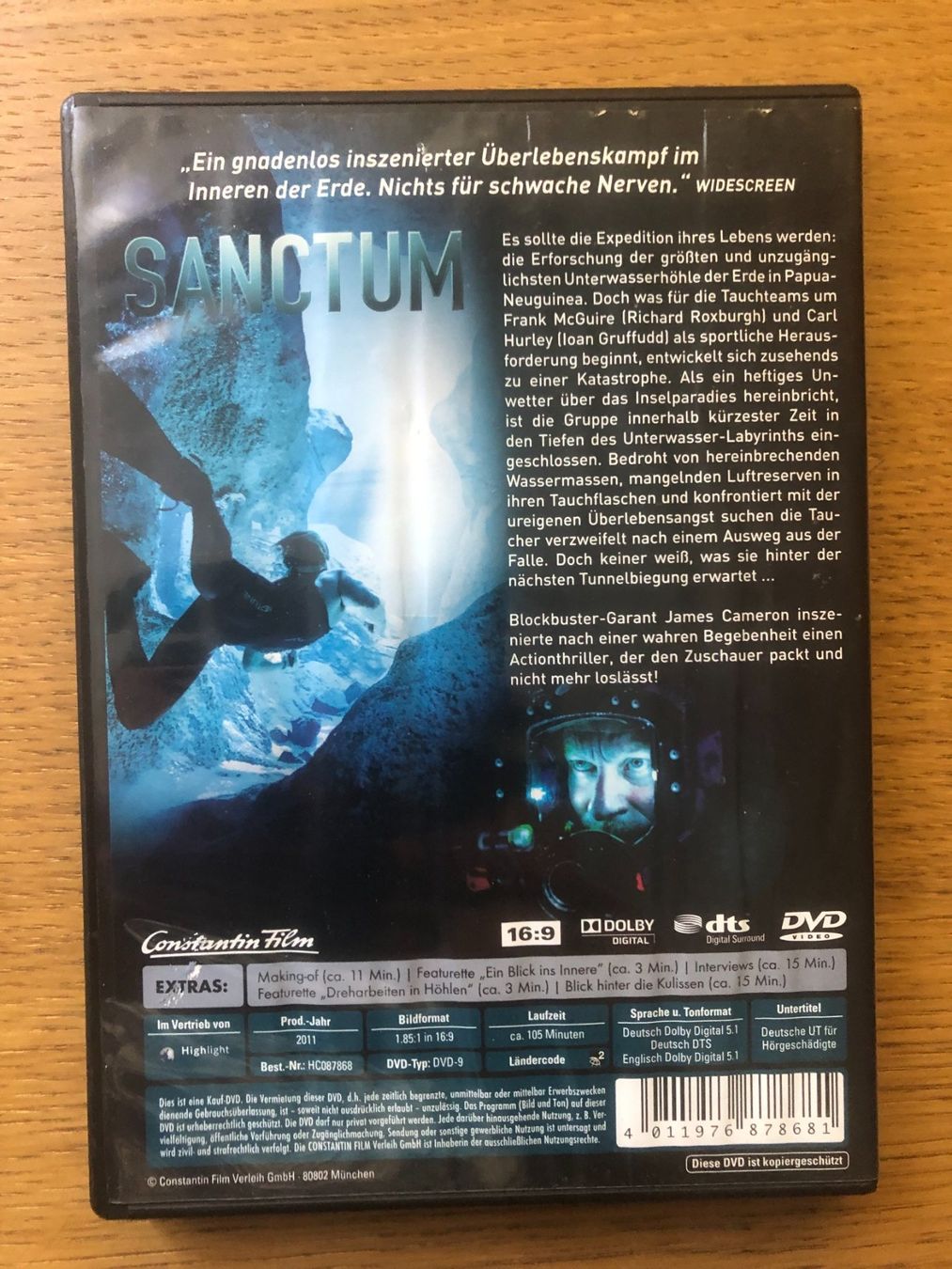 Tutti i DVDs: Sanctum (Seltener Film) – Usato da Basel venduto da jannickpascal 1