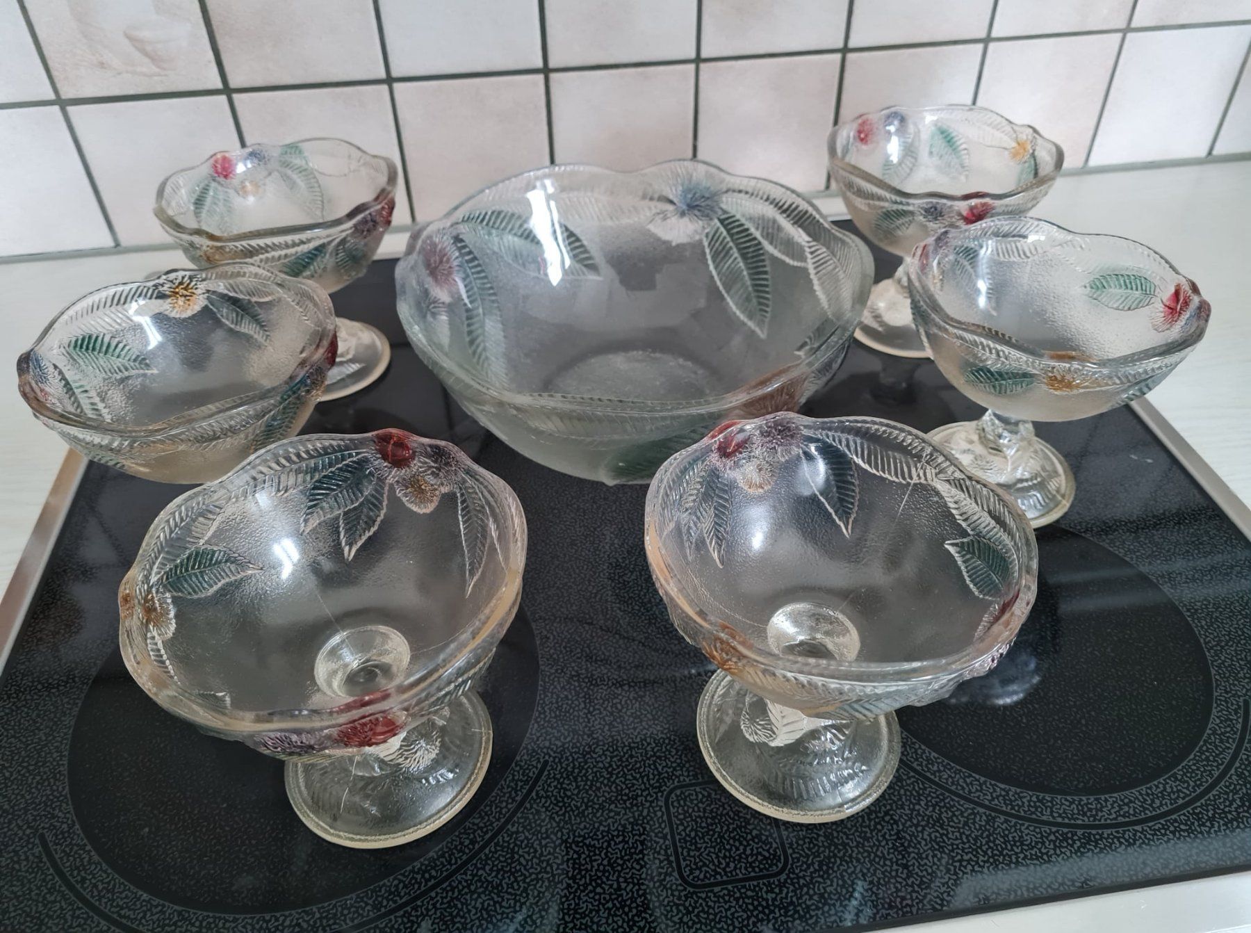 Migros Set di piatti: Dessert Geschirr mit Blumen – Usato da Salez venduto da muss-ich-haben-02 3