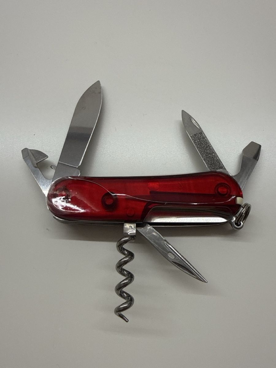 Victorinox Coltelli tascabile: Victorinox Evolution Rot Transparent, Top Zustand! – Nuovo e nell'imballaggio originale da Ibach venduto da Skoda2004 1