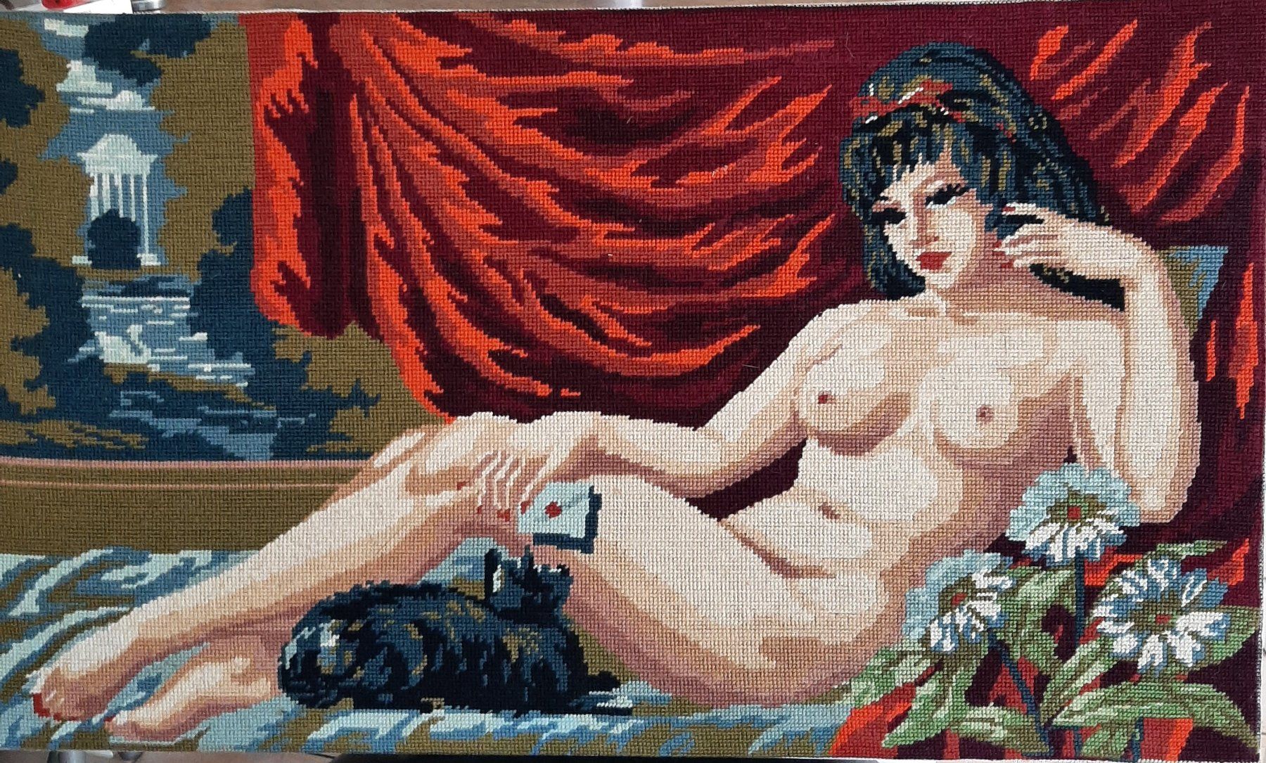 Tele & Cornici: Tableau brodé de nu – Usato da Nyon venduto da Tonymars