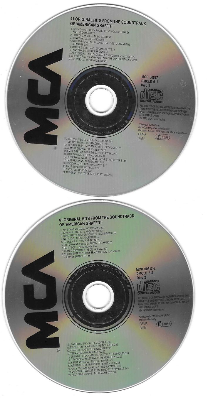 CD: AMERICAN GRAFFITI    2 CD – Usato da Bex venduto da Giorgiob 2