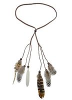 Schmuck mit Federn 07 – Stirnband – Grössenverstellbar