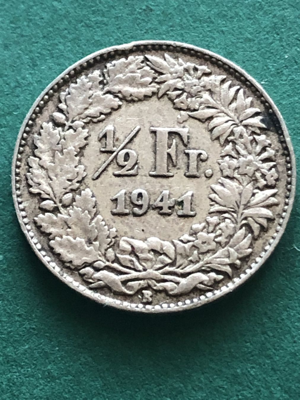 Toutes les monnaies: Seltene Abart 50 Rp. 1941 mit div. Abarten – D'occasion à Schötz par Odpa 1