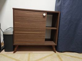 Sideboard / Kommode Nussbaum-Optik  Mid-Century Retro Stil