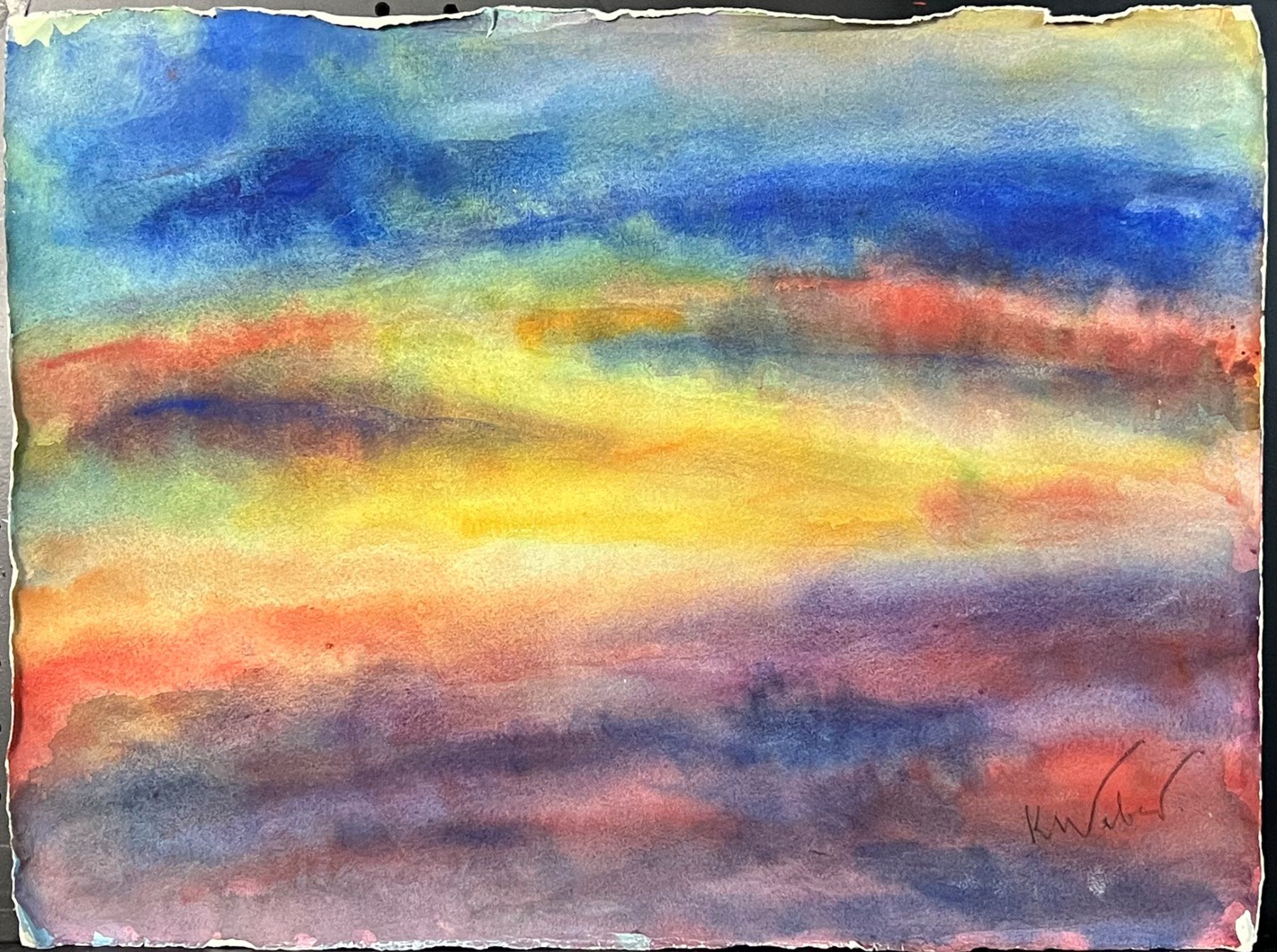 Dipinti: Weber, Karl. Landschaft. Aquarell auf Papier – Usato da Zumikon venduto da tesoro8853