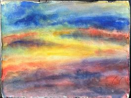 Weber, Karl. Landschaft. Aquarell auf Papier