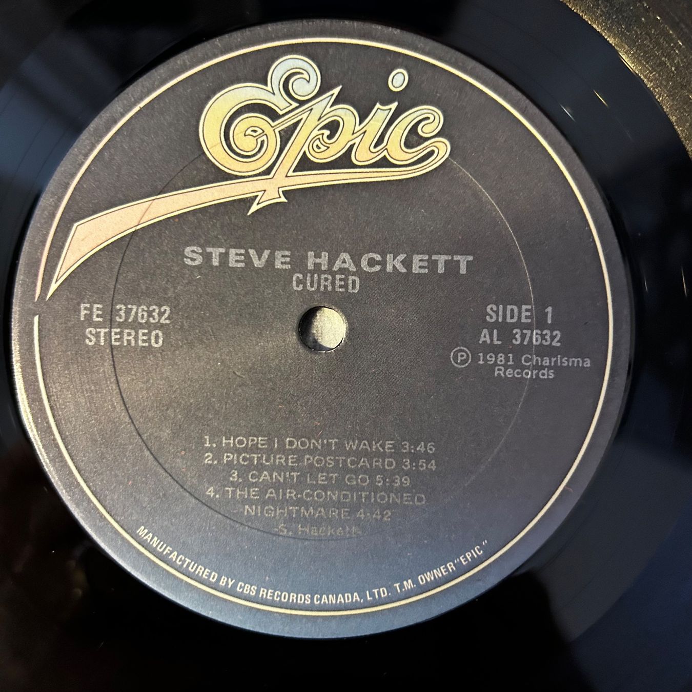 Schallplatten: Steve Hackett - Cured (1981) Vinyl Schallplatte – Gebraucht aus Aesch BL von BernisFlomi 2