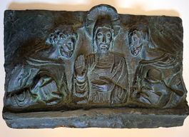 Original Relief Abendmahl. Von Edouard Spörri. 350x225x50mm