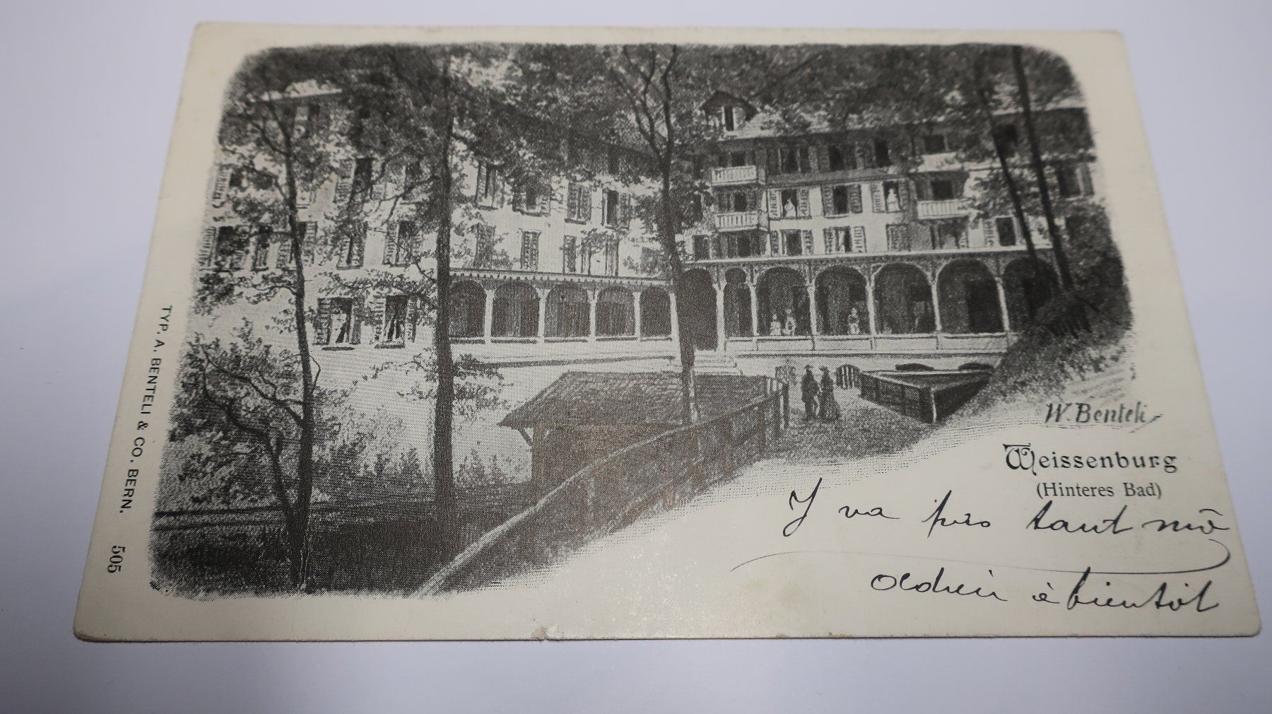 Cartoline postali: Weissenburg (Hinteres Bad)  1901 – Usato da Cormoret venduto da Pascalll2001 1