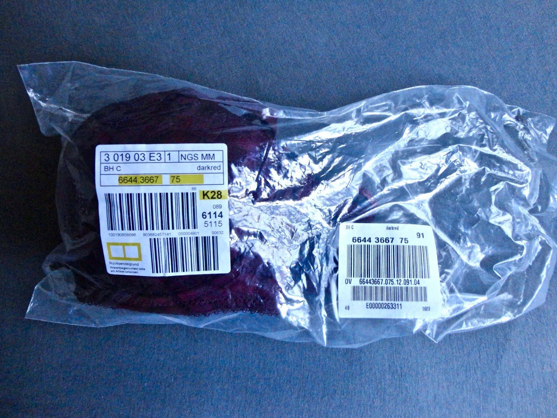 Altra biancheria intima: Nuance BH 75C,  Weinrot NEU – Nuovo (secondo la descrizione) da Dottikon venduto da Facehugger2012