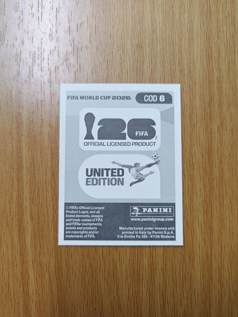 Panini Sammelbilder & Trading cards: Panini WM 2026 Sticker - COD 6 – Gebraucht aus Hochdorf von all_u_want 1