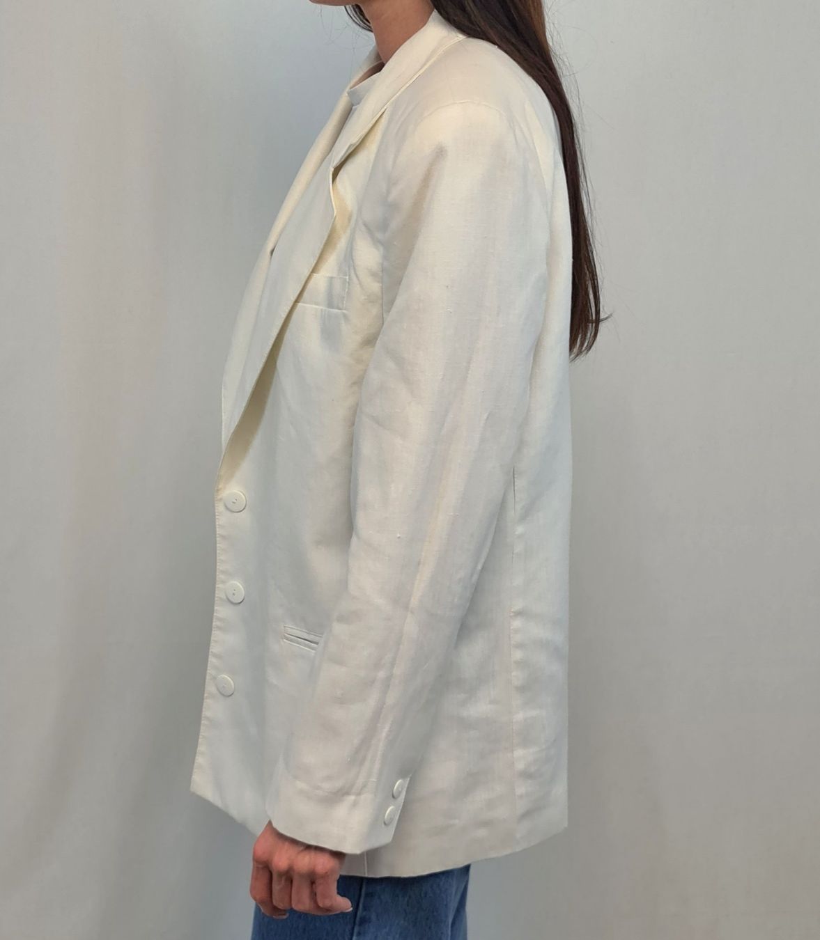 Giacche: Blazer blanc cassé en lin taille 40 – Usato da Couvet venduto da Nawra_26 1