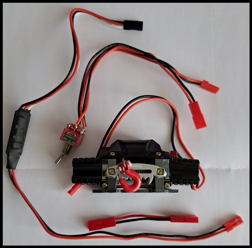 Modellismo RC: Doppelmotor Seilwinde 1/10 mit Stahldrahtseil 1m – Nuovo (secondo la descrizione) da Nussbaumen AG venduto da randy55