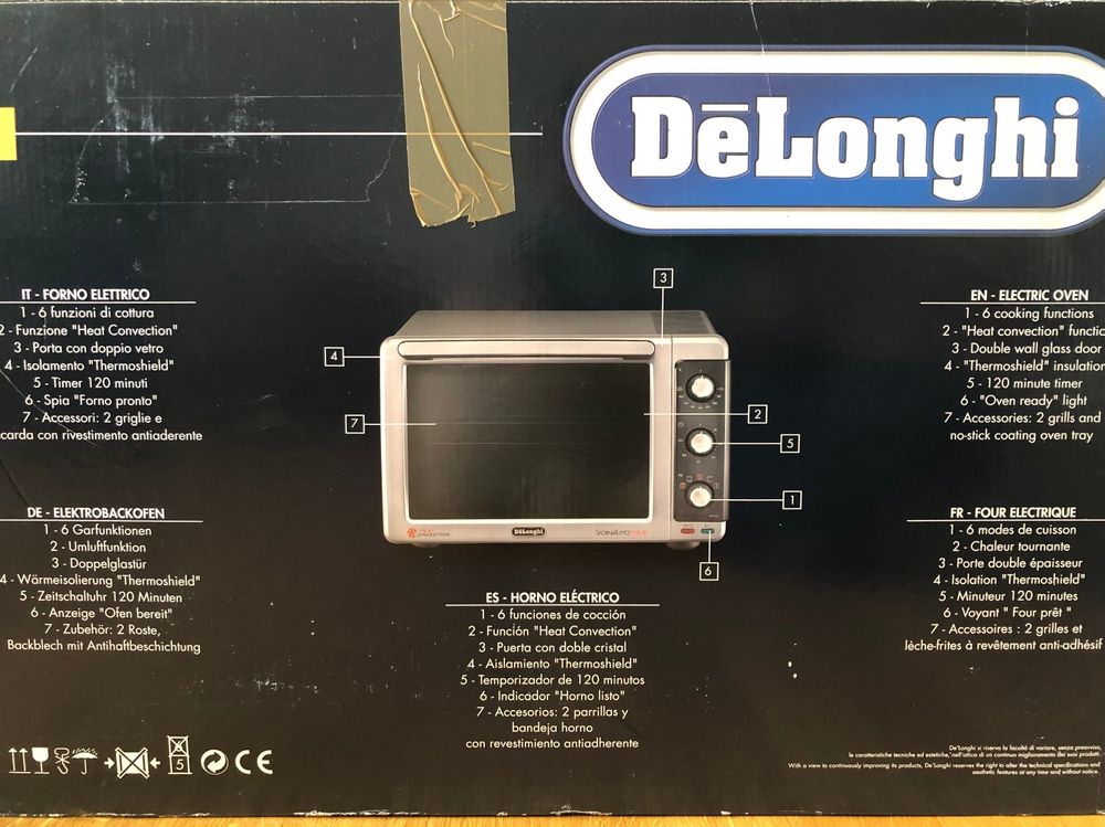 DeLonghi Backofen Forno Elettrico Electric Oven Acheter sur