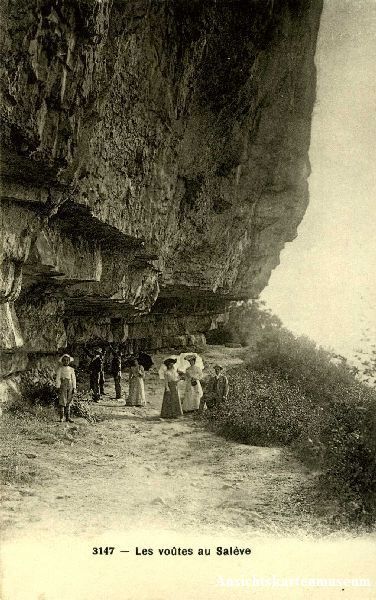 Ansichtskarten: Salève - les voûtes au ... + c1910 – Gebraucht aus Emmenbrücke von teestube